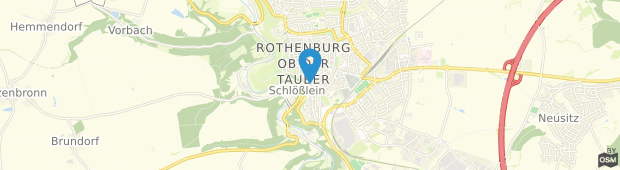 Umland des Gästehaus Goldener Hirsch Rothenburg ob der Tauber