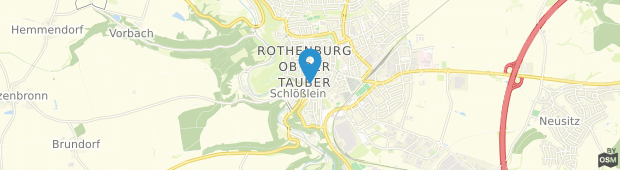 Umland des Hotel Goldener Hirsch Rothenburg ob der Tauber