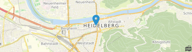Umland des Hotel Denner Heidelberg