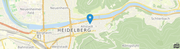 Umland des Hip-Hotel Heidelberg