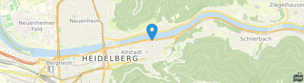 Umland des Hotel Goldener Hecht Heidelberg