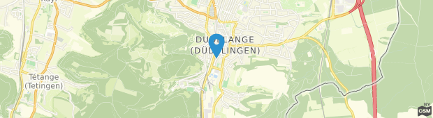 Umland des Hotel Restaurant Cottage Dudelange