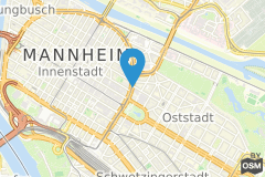 Geographische Lage Dorint Kongresshotel Mannheim