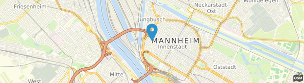 Umland des Best Western Hotel Mannheim City