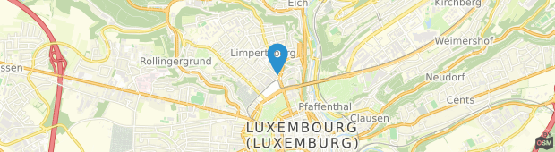 Umland des Victor Hugo Hotel Luxembourg City