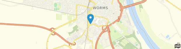 Umland des Hotel garni Asgard Worms