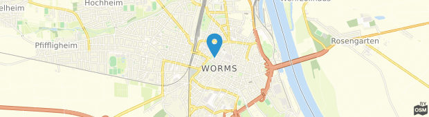 Umland des Dom-Hotel Worms
