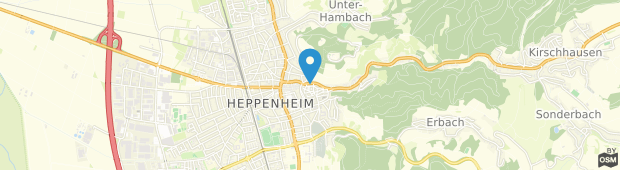 Umland des ACHAT Hotel Heppenheim