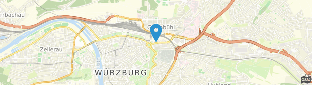 Umland des Premier Inn Würzburg Hotel