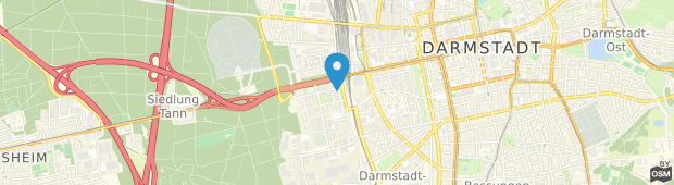 Umland des Moxy Darmstadt