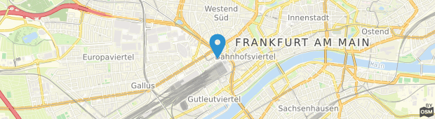Umland des Flemings Hotel Frankfurt-Central