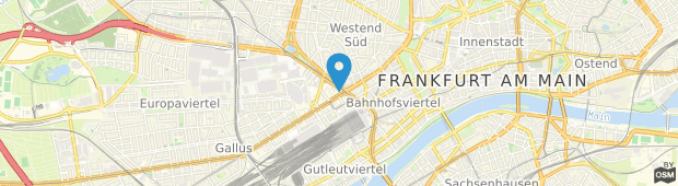 Umland des B&B Hotel Frankfurt-Hbf