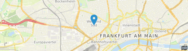 Umland des Xenios Apartments Frankfurt