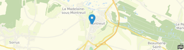 Umland des Les Hauts de Montreuil