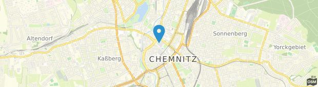 Umland des Stadthalle Chemnitz