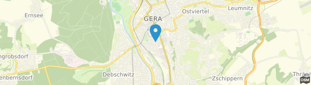 Umland des B&B HOTEL Gera
