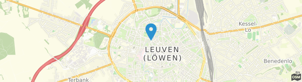 Umland des City Apartments Leuven