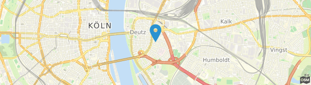 Umland des Messehotel Köln-Deutz