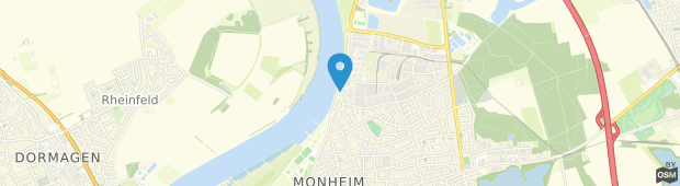 Umland des Hey Lou Hotel Monheim am Rhein