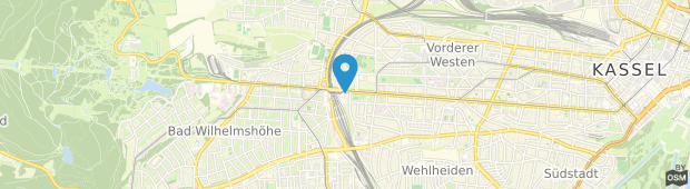 Umland des B&B HOTEL Kassel-Wilhelmshöhe
