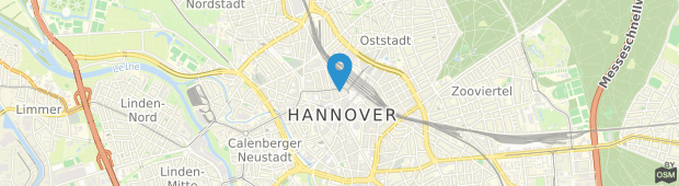 Umland des Intercityhotel Hannover