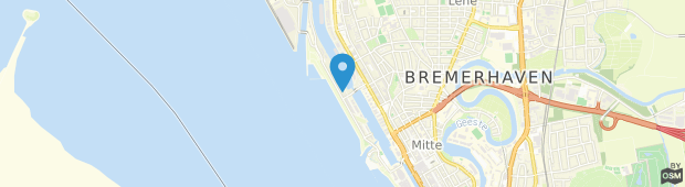 Umland des Premier Inn Bremerhaven Hotel