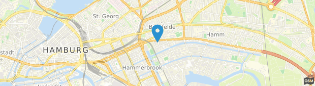 Umland des Holiday Inn Hamburg - Berliner Tor
